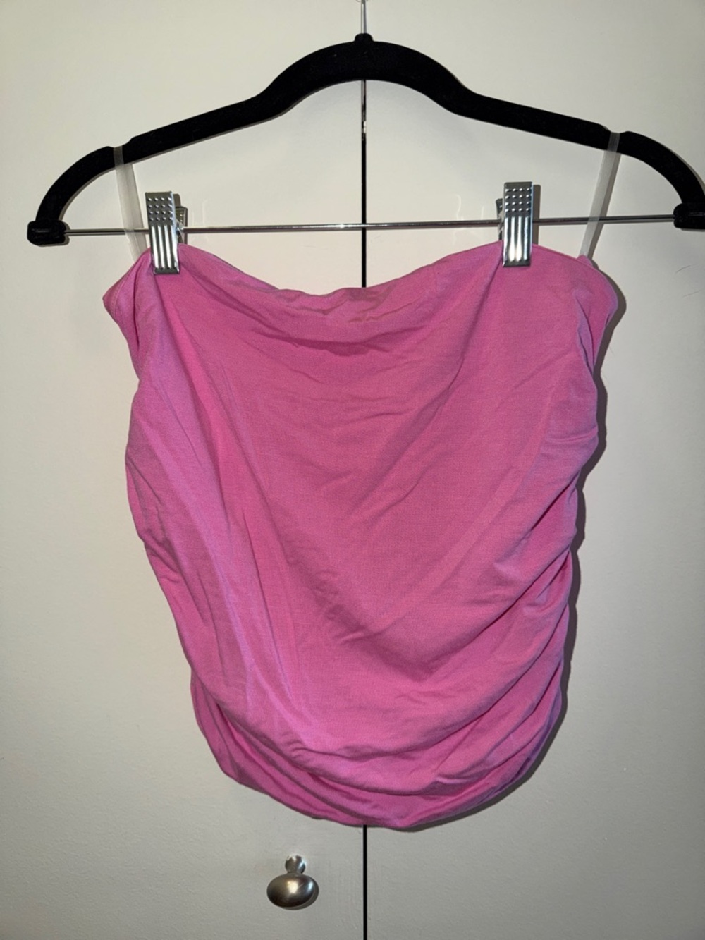 Women’s Strapless Ruched Tube Top - Pink